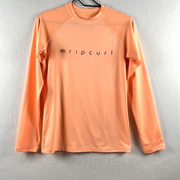 Rip Curl Women's Golden Rays Long Sleeve UV Tee Coral Beachy Coastal Size L - Picture 1 of 5